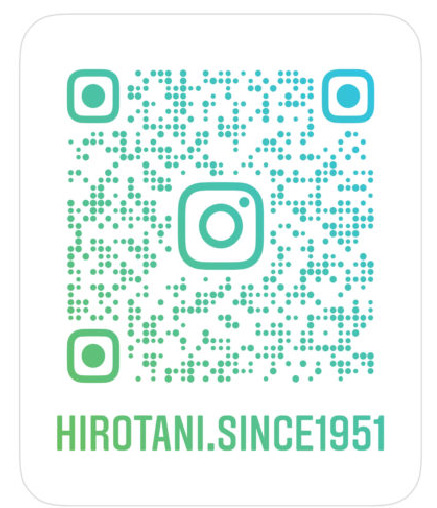 HIROTANI InstagramのQRコード。こちらでアクセス頂けます。